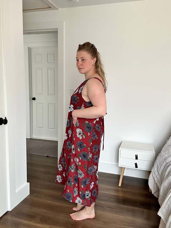 Conrado Lisa Backless Dress - Red Print | Garmentory