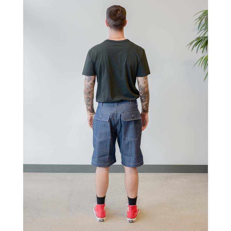 Engineered Garments Fatigue Short - Indigo Industrial 8oz Denim