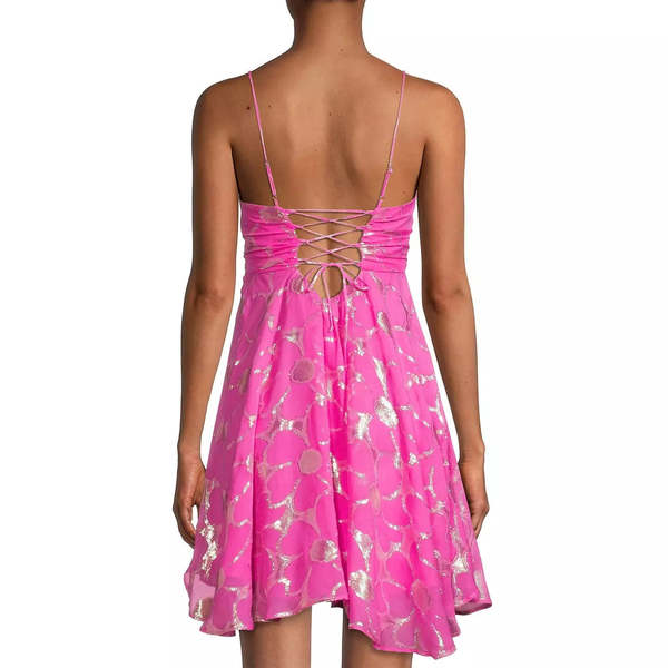 delfi nicole pleated silk mini dress Delfi Nicole Pleated Silk Minidress Size In Yellow - 60% Off