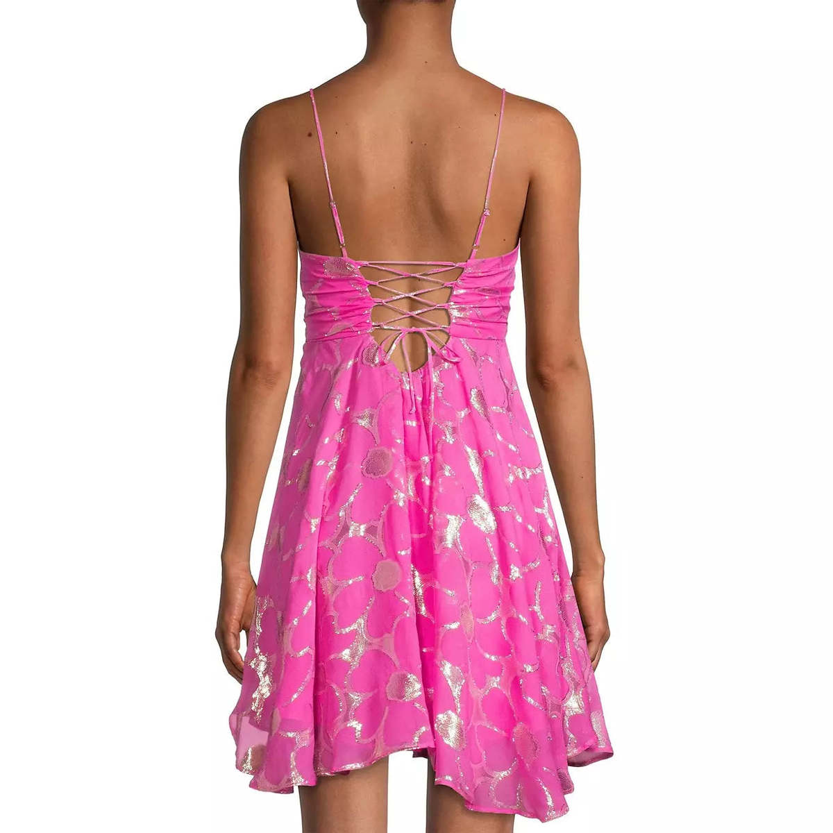 DELFI COLLECTIVE Nicole Dress - Pink Metallic | Garmentory
