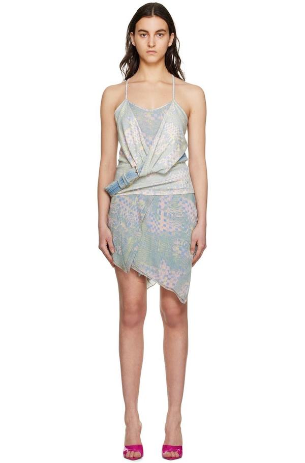 Diesel D-Plum Mini Dress - Blue on Garmentory