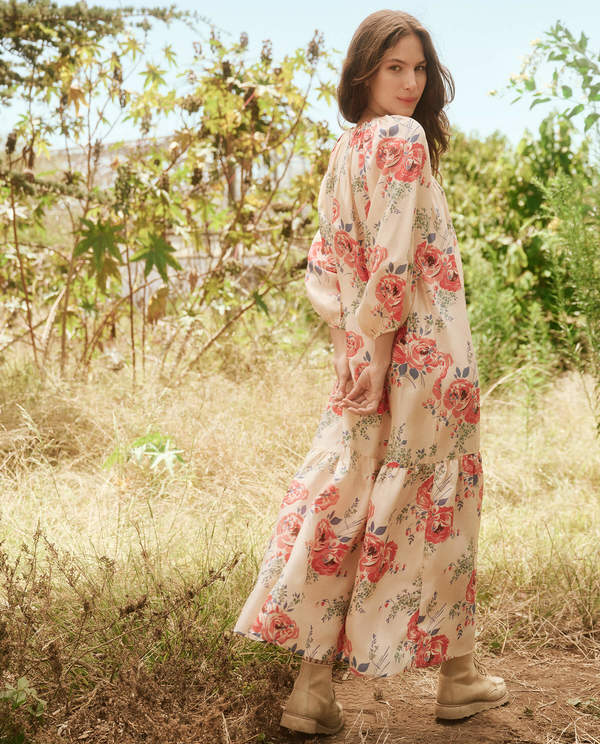 The Great The Vestige Dress - Echo Rose Print | Garmentory