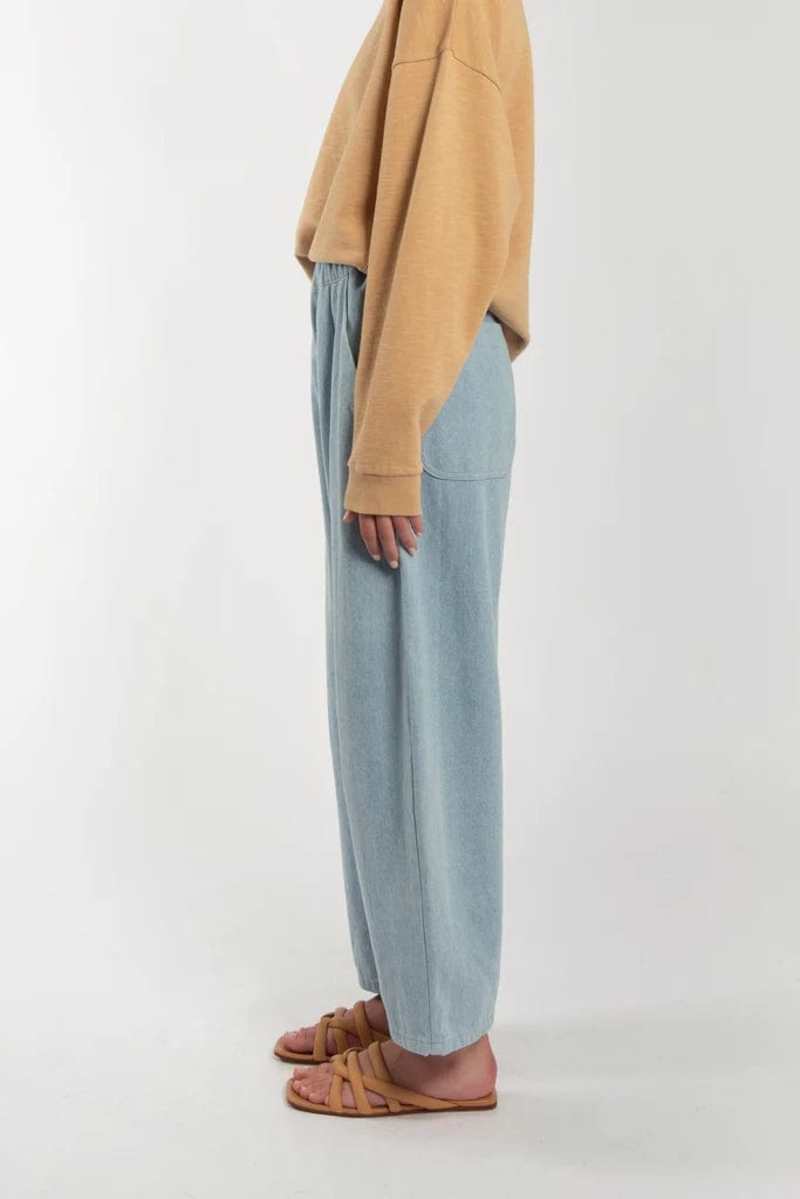 Micaela Greg Barrel Pant - Sky