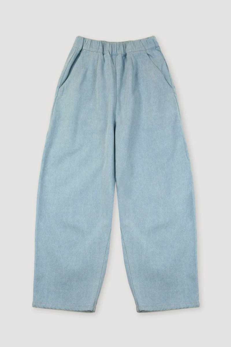 Micaela Greg Barrel Pant - Sky