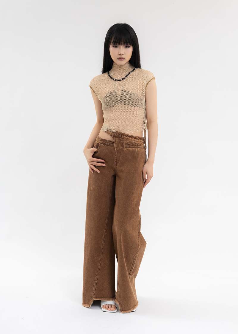 Oude Waag Mesh Top - Nude