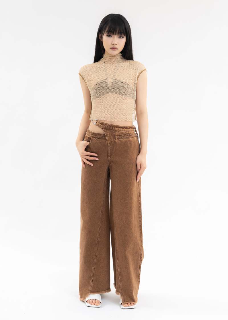 Oude Waag Mesh Top - Nude