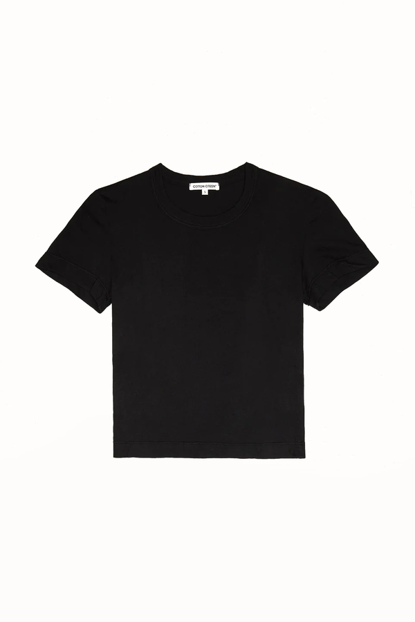 Cotton Citizen Standard Baby Tee Jet Black Garmentory