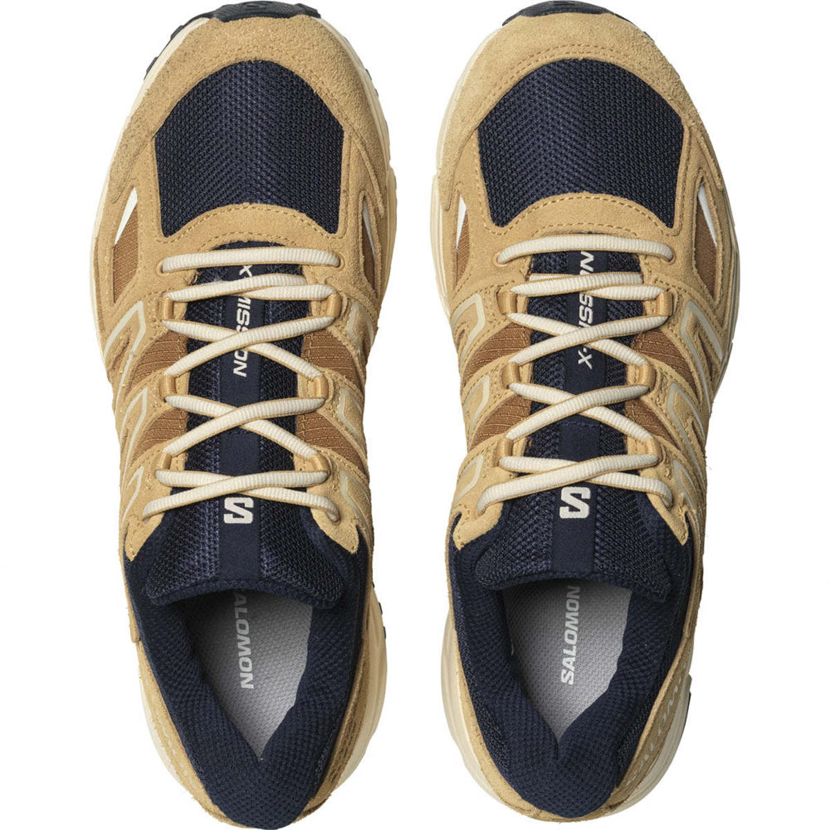 SALOMON X Mission 4 Suede shoes - Dark Sapphire/Taffy/Rubber  display picture 3