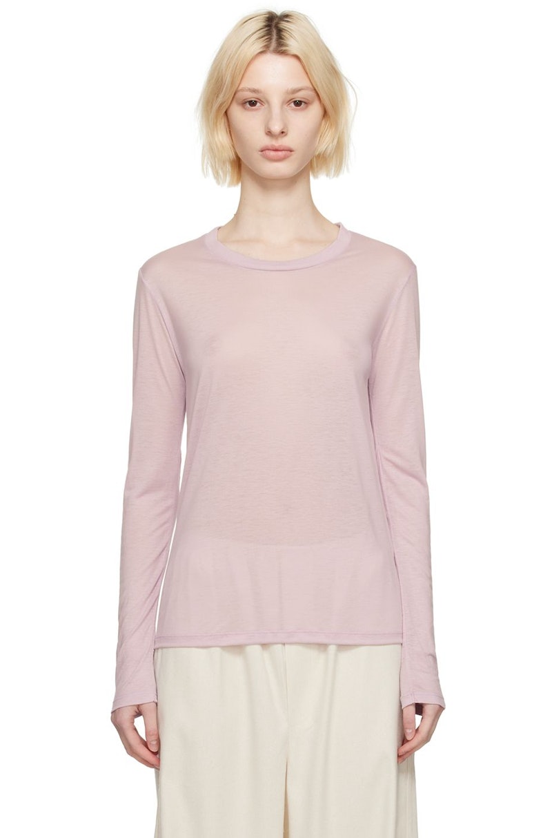 トップス baserange Long Sleeve Tee Sea Purple Baserange-Crewneck-Long-Sleeve