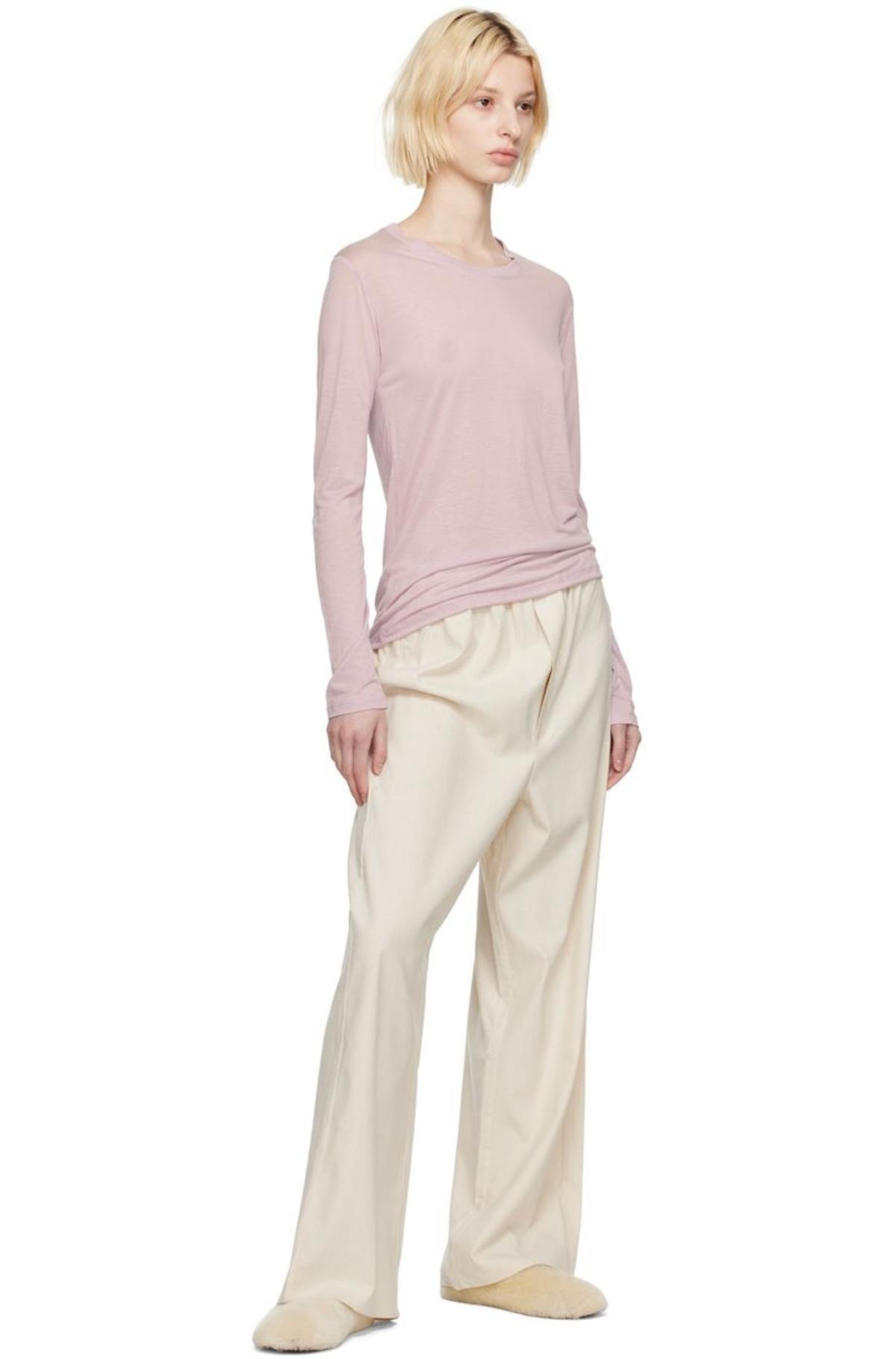 Baserange Crewneck Long Sleeve T-Shirt - Sea Purple | Garmentory