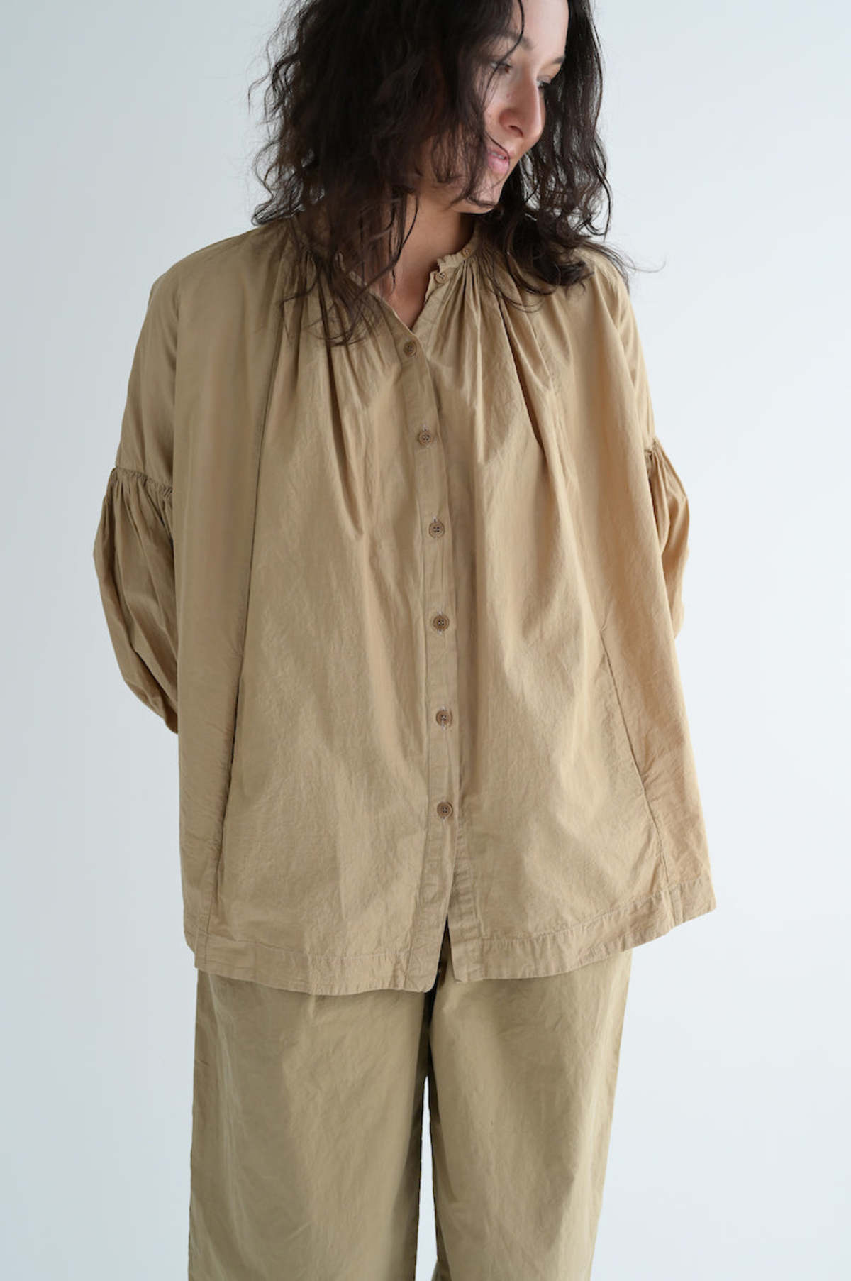 Casey Casey 3 by 3 Shirt - Camel | Garmentory