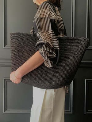 Sophie Digard Large Tote - Anthracite | Garmentory