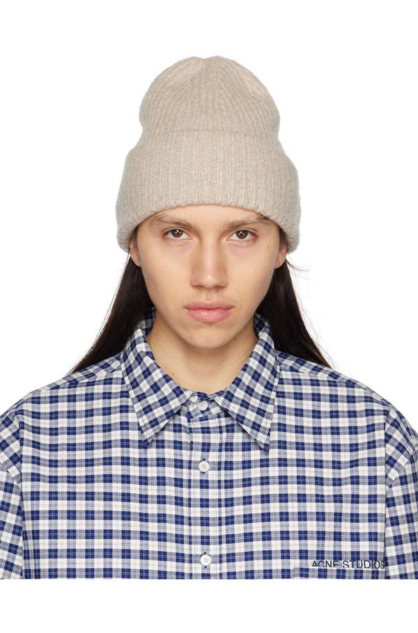 Acne Studios Rolled Beanie Clay Beige Garmentory