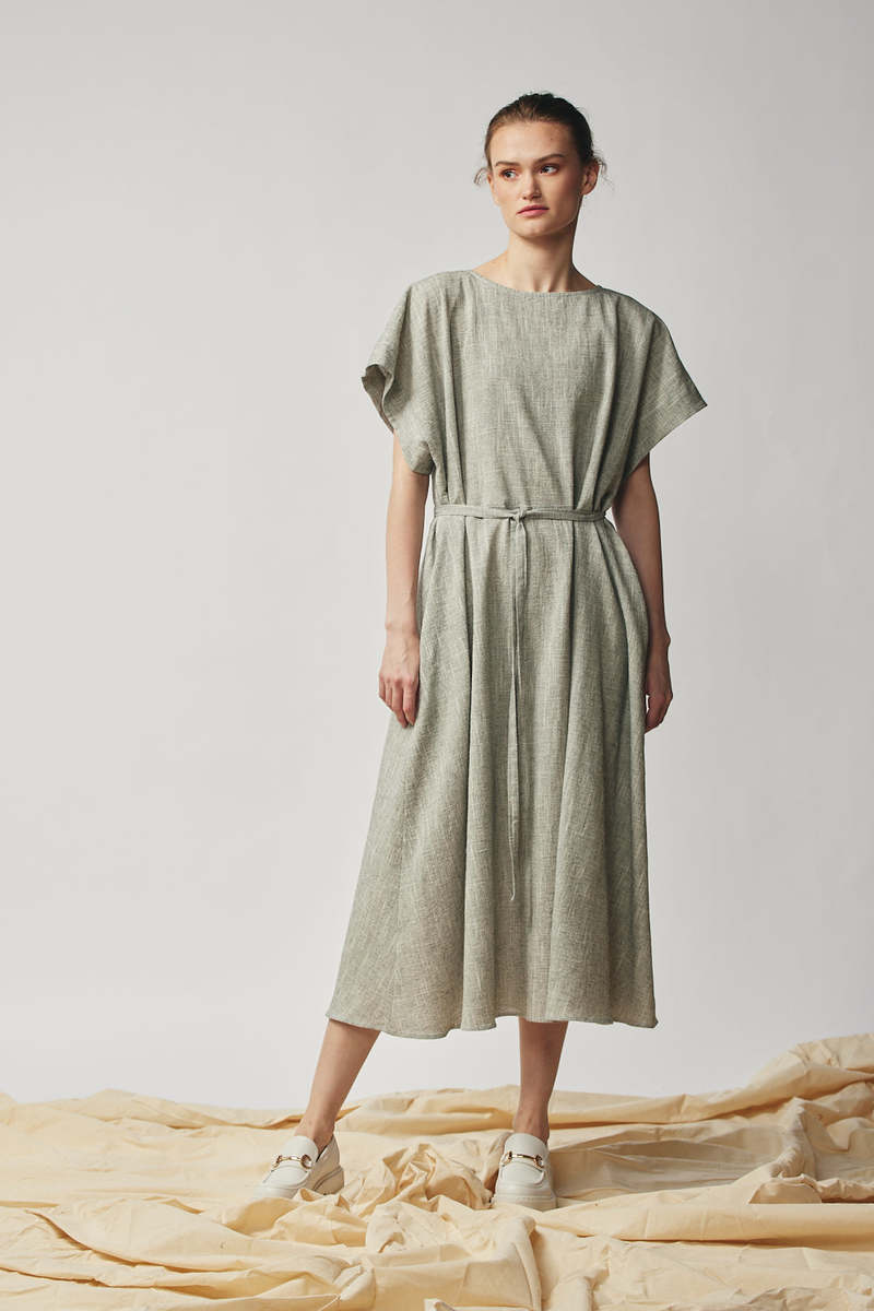 Devlyn Van Loon Oversized Tee Dress - Oyster