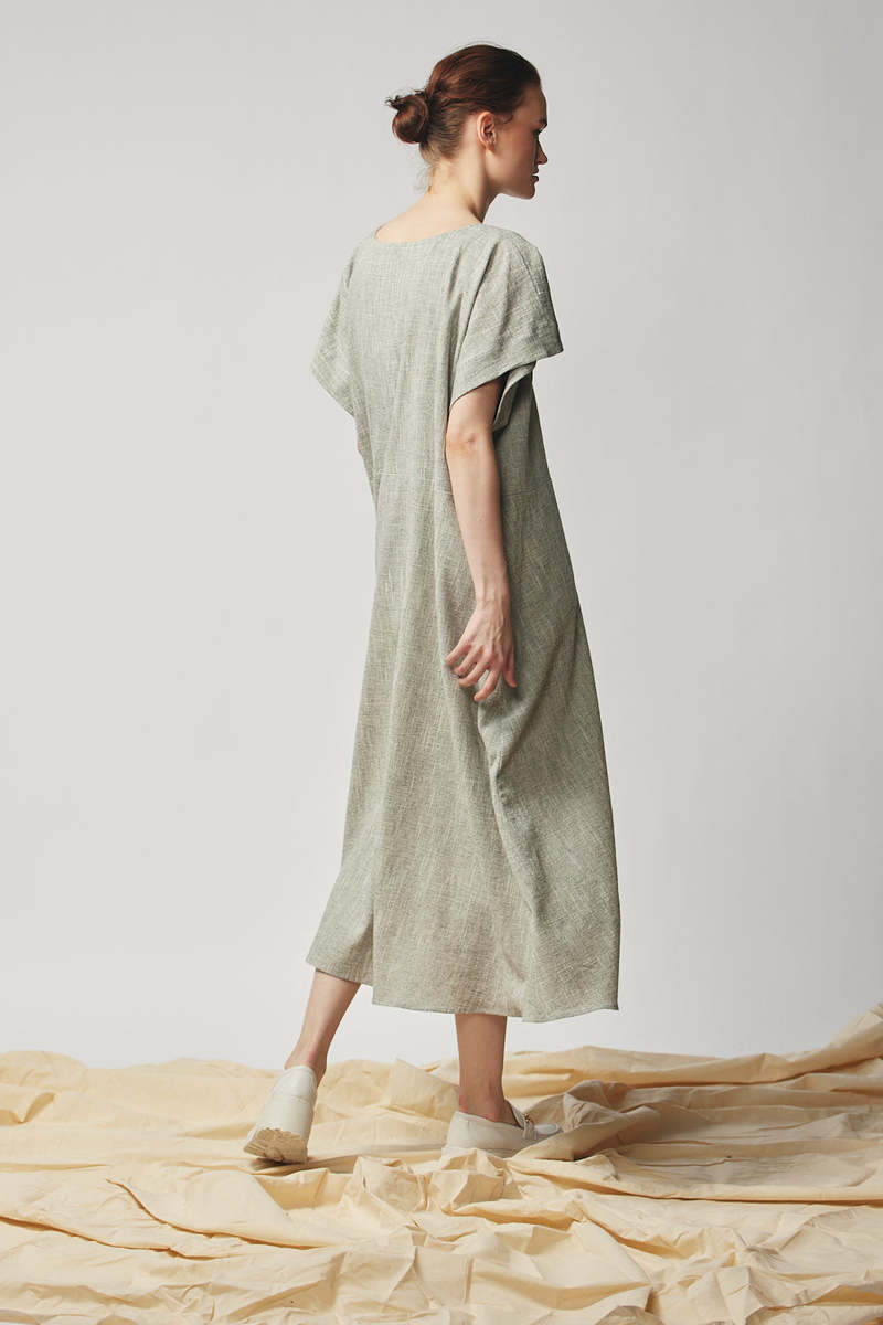 Devlyn Van Loon Oversized Tee Dress - Oyster