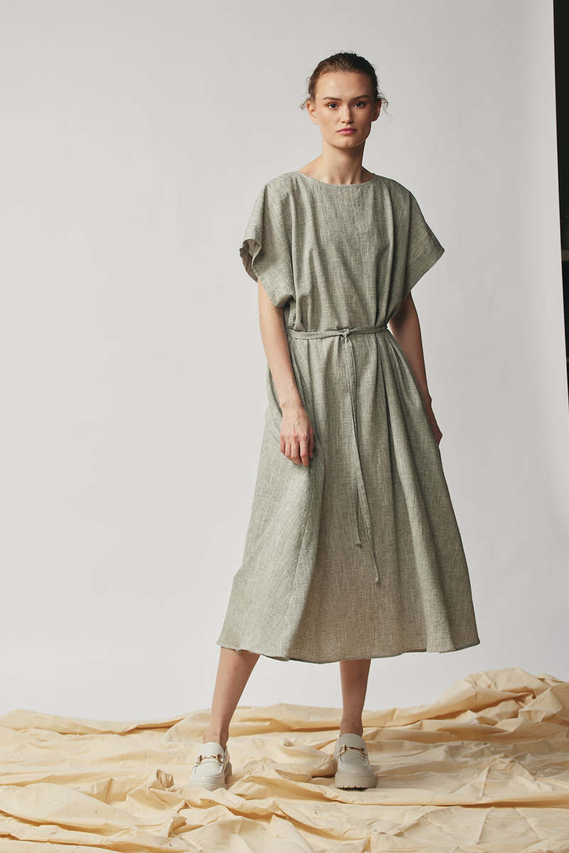Devlyn Van Loon Oversized Tee Dress - Oyster