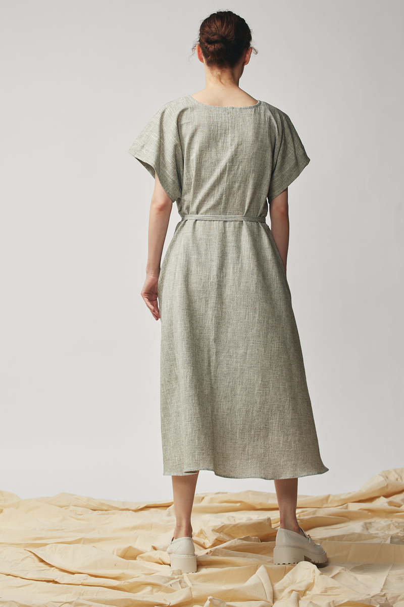 Devlyn Van Loon Oversized Tee Dress - Oyster
