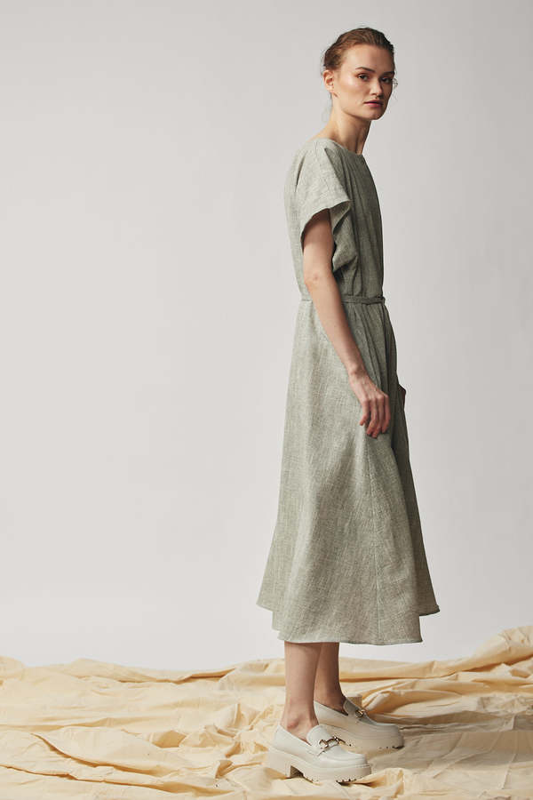 Devlyn Van Loon Oversized Tee Dress - Oyster
