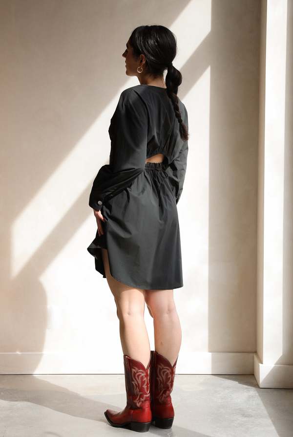 chinese dress ladies Belen Leather Dress