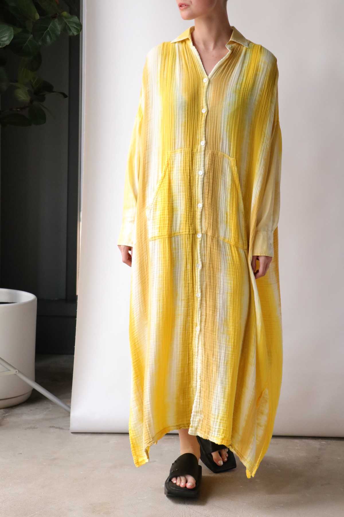 RAQUEL ALLEGRA 売れ筋商品|||ラクエル・アレグラ Tシャツ トップス レディース Tops Yellow Raquel Allegra Liv Tee - Yellow Navy - FINAL SALE – Soleil Blue
