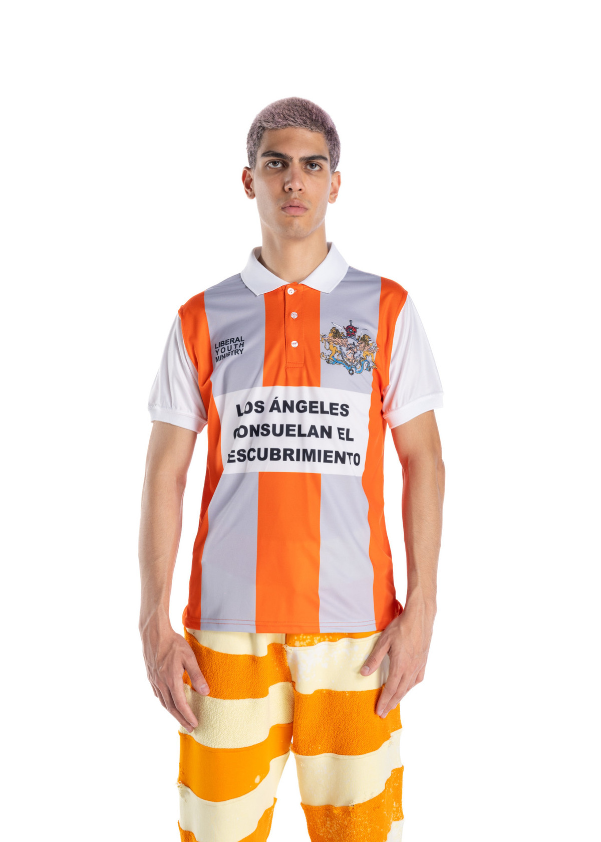 Liberal Youth Ministry Football Polo Jersey- Orange | Garmentory