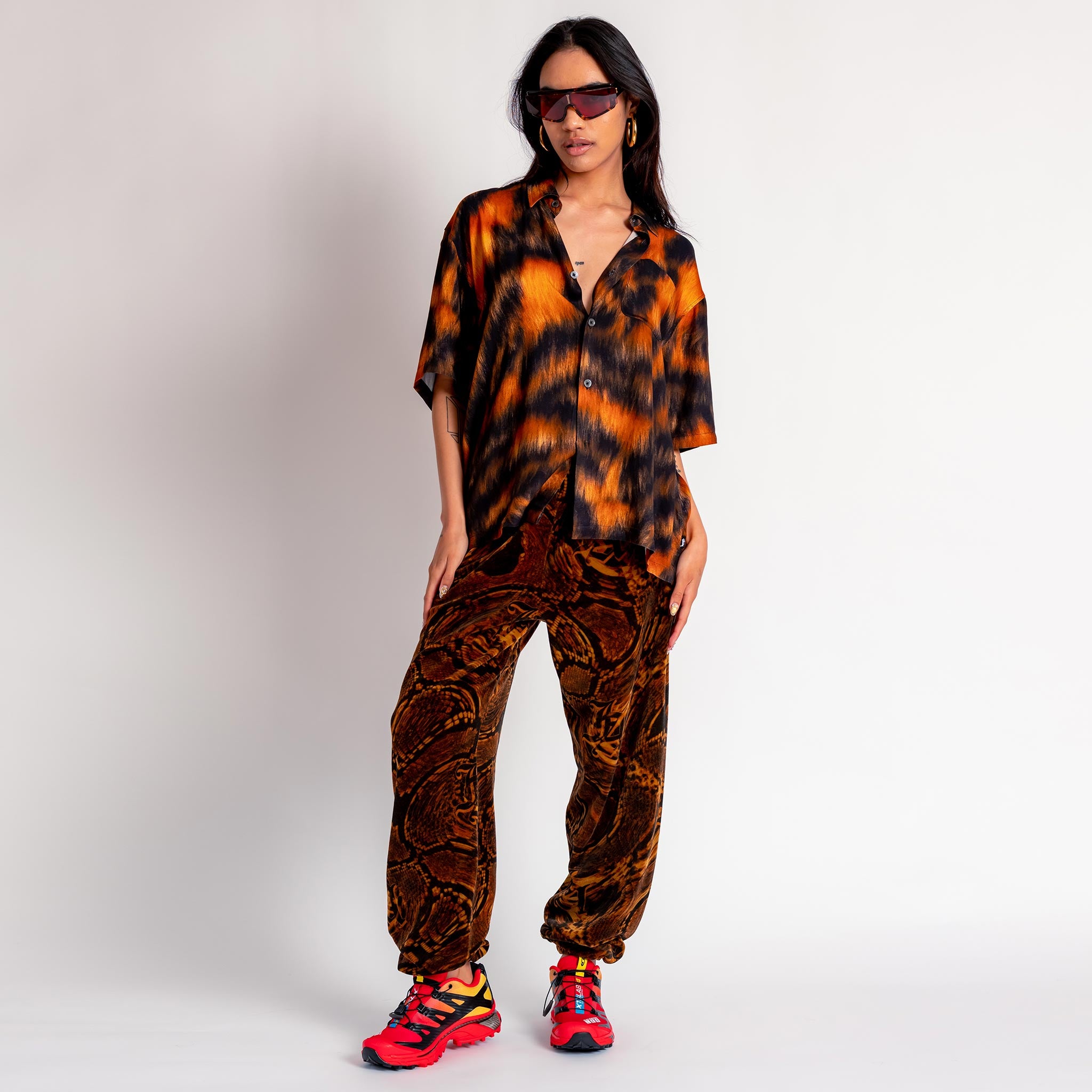 Aries Arise Juicy Psysnake Unisex Velour Sweatpants | Garmentory