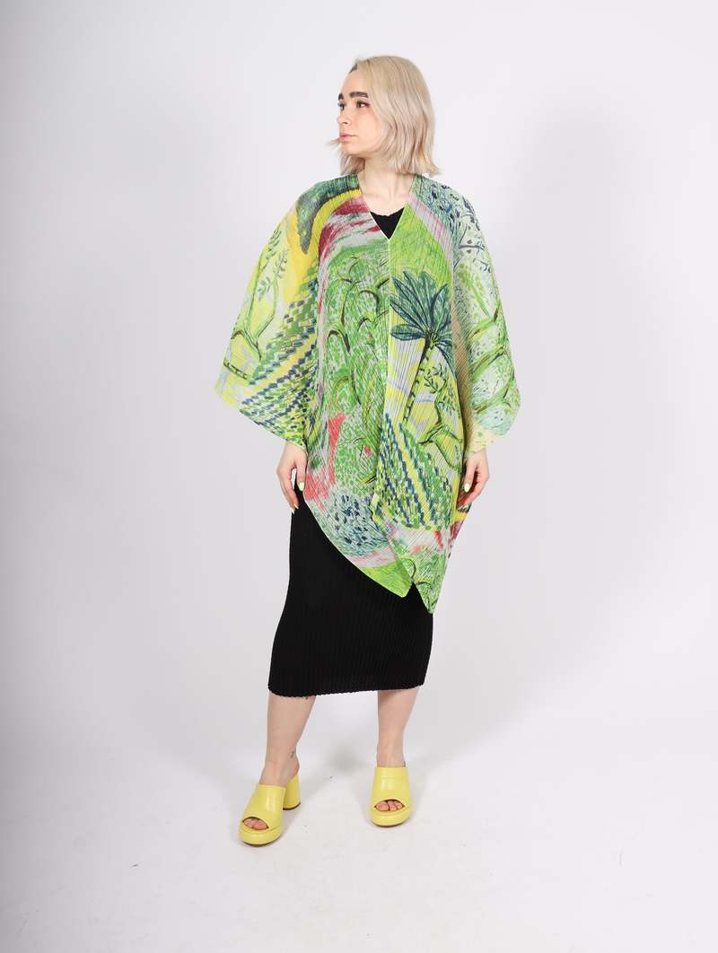 Pleats Please by Issey Miyake Promenade Madame-T - Green | Garmentory
