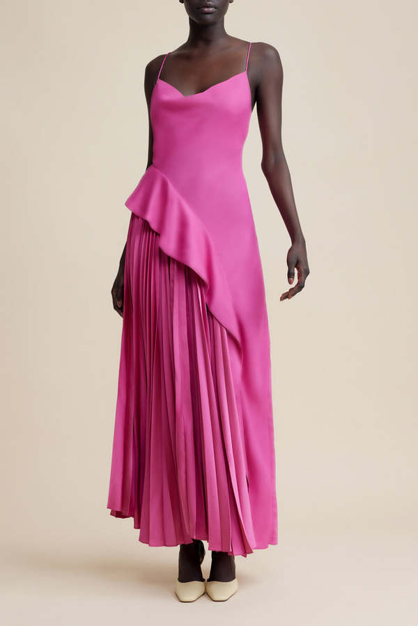 green emerald velvet dress Acler Odder Midi Dress main image 0