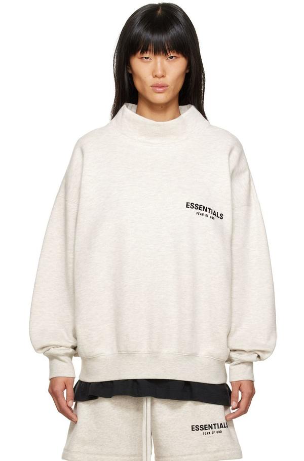 Essentials Mock Neck Sweatshirt - Off-White | Garmentory