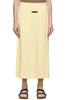 Essentials Cotton Midi Skirt - Canary - Thumbnail 1