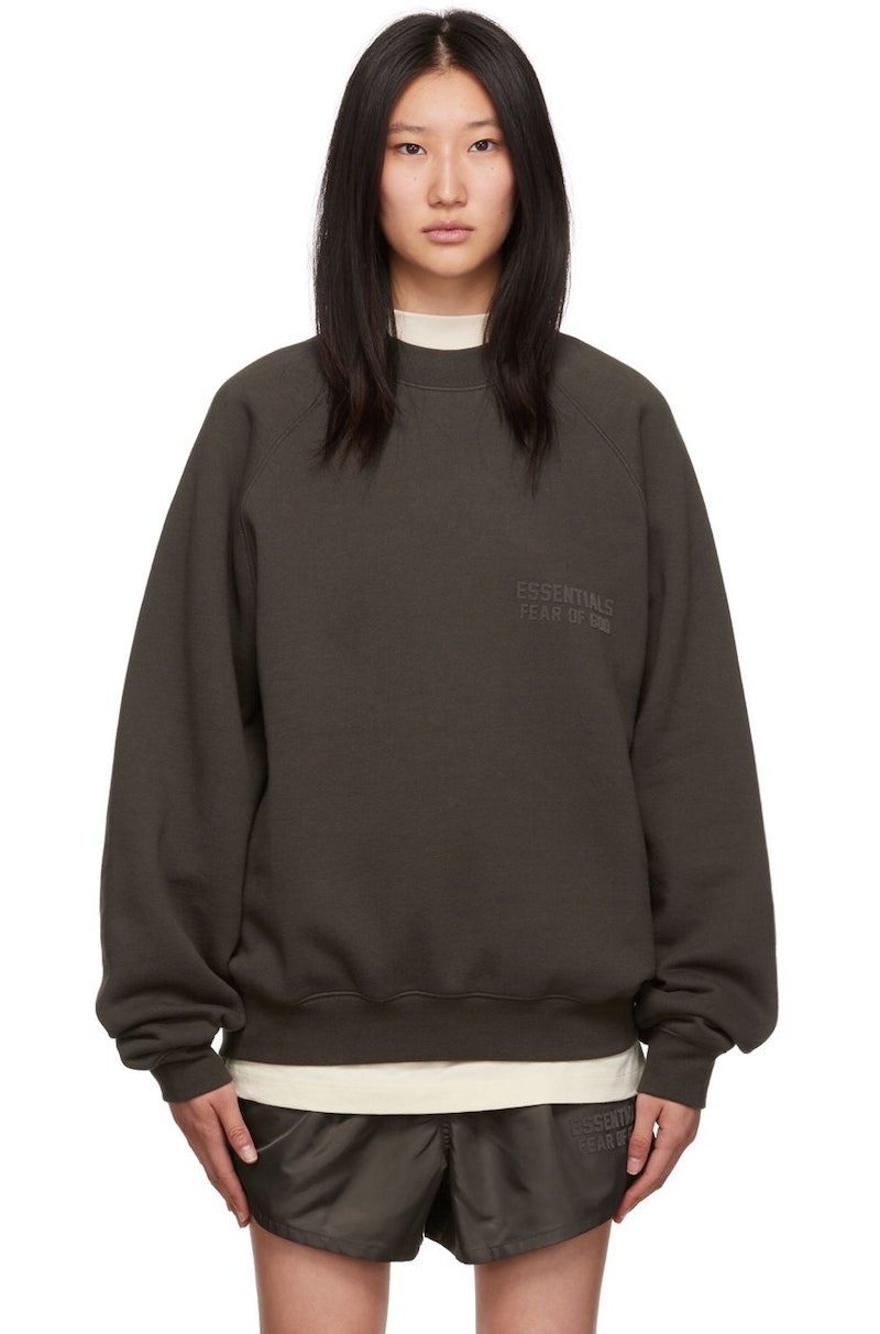essentials crewneck off black