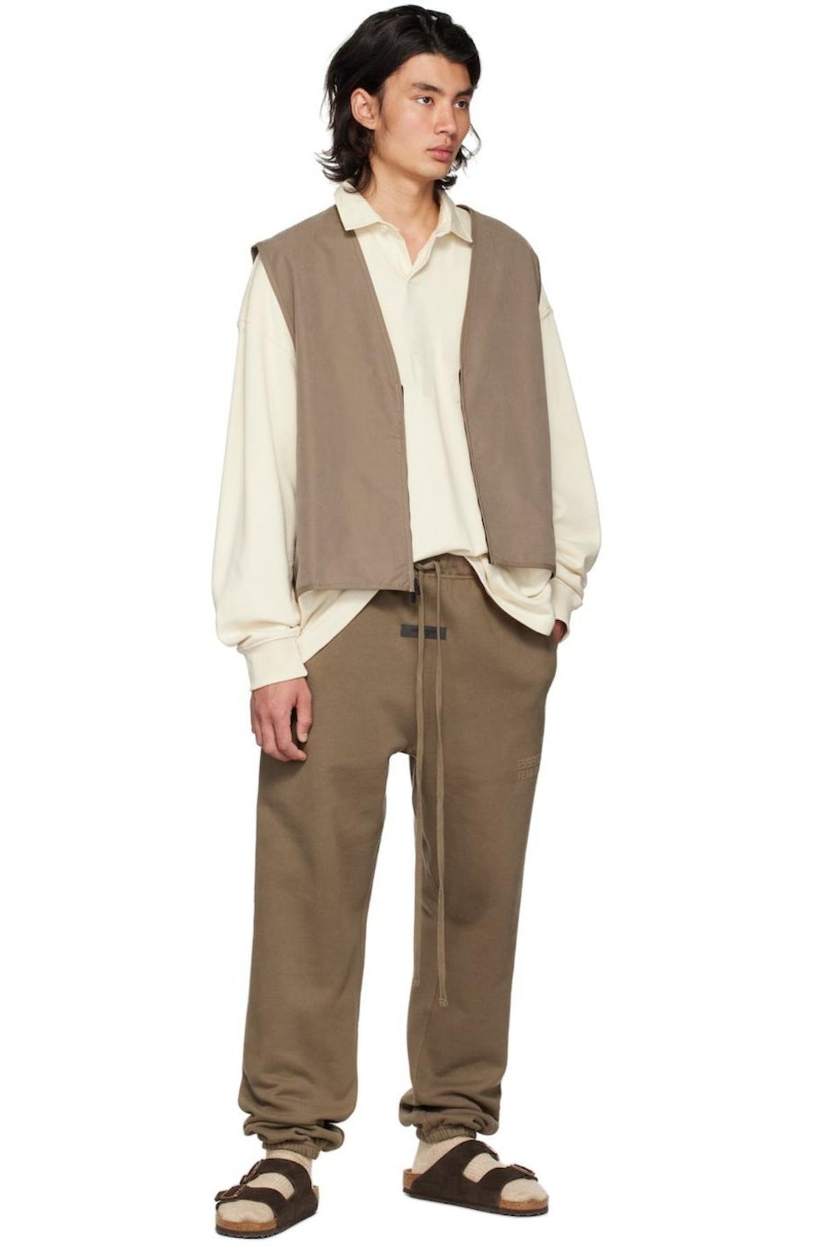 トップス ESSENTIALS VEST / WOOD Fear of God Essentials Wood Vest | PacSun