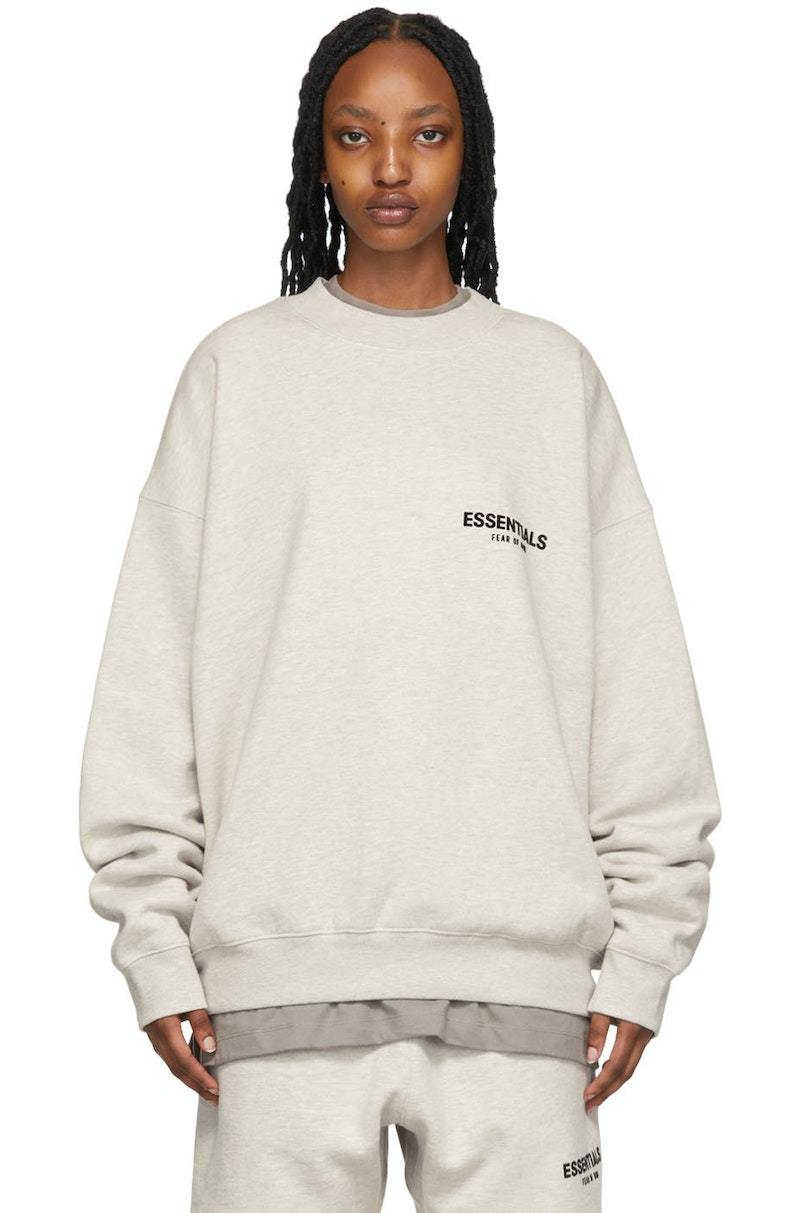 Essentials Crewneck Sweatshirt - Light Oatmeal | Garmentory