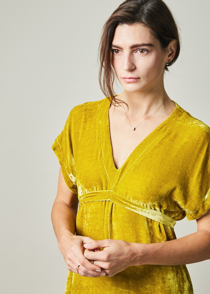 Laura Urbinati Velvet Tie Dress Garmentory