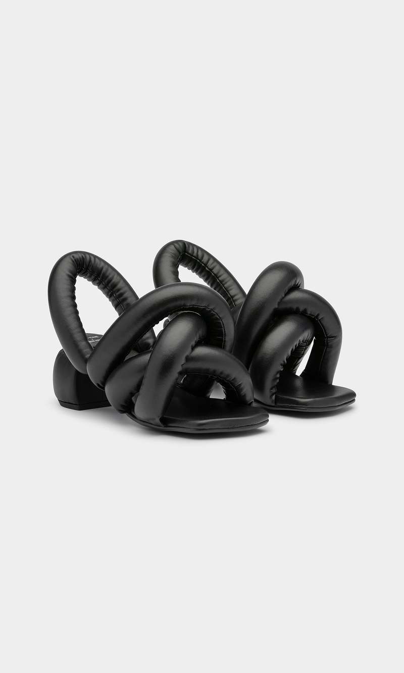 Yume Yume SAUSAGE Heel SANDALES/黒23cm YUME YUME x HENRIK VIBSKOV - Black SAUSAGE HEEL – MMW Concept