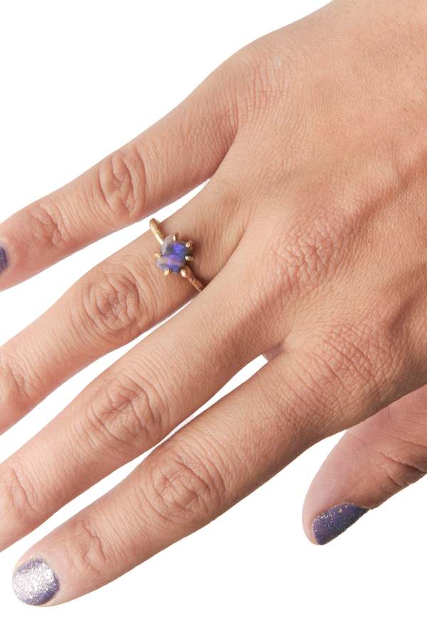 Variance Australian Ring Band - Opal/Gold