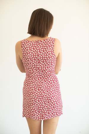 Pre - Loved] Preservation Vintage Reformation Floral Mini Dress - Red |  Garmentory