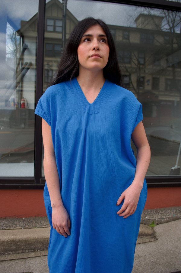 Atelier Delphine Crescent Dress - Indigo Blue | Garmentory