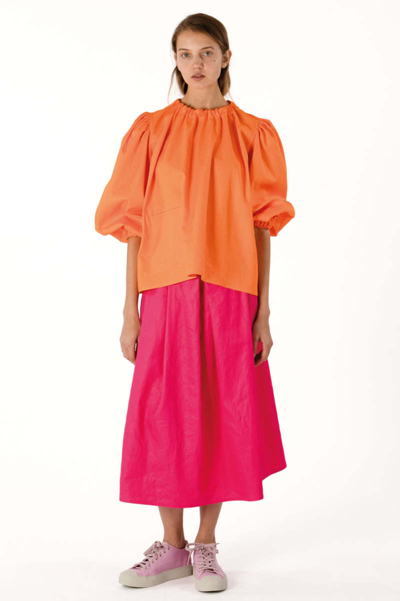 美品 SOFIE D' HOORE BIBIANNE コットンギャザー ブラウス SOFIE D'HOORE（ソフィードール）の「SOFIE D' HOORE BIBIANNE