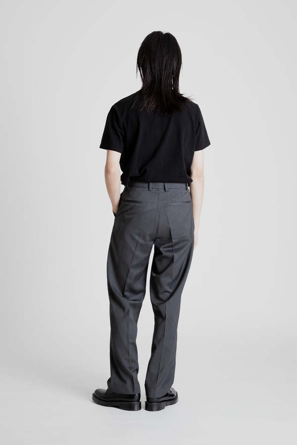 FRIZMWORKS Side Adjust Two Tuck Slacks Pant - Charcoal | Garmentory
