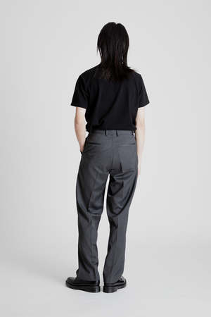 FRIZMWORKS Side Adjust Two Tuck Slacks Pant - Charcoal | Garmentory