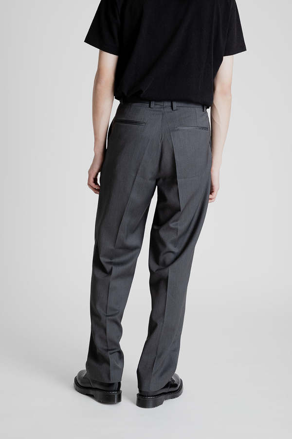 FRIZMWORKS Side Adjust Two Tuck Slacks Pant - Charcoal | Garmentory