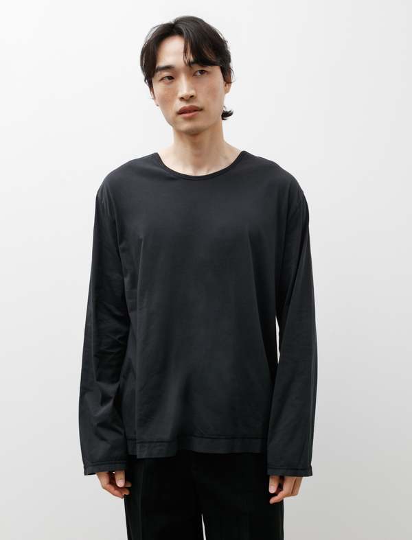 Our Legacy Parachute Longsleeve Clean Jersey - Black | Garmentory