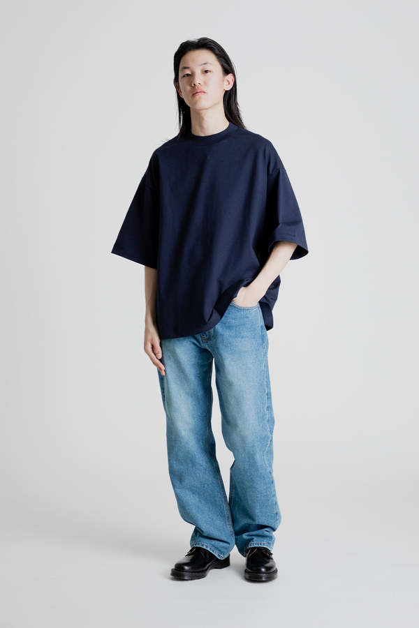 KAPTAIN SUNSHINE Suvin Supima Tee - Navy | Garmentory