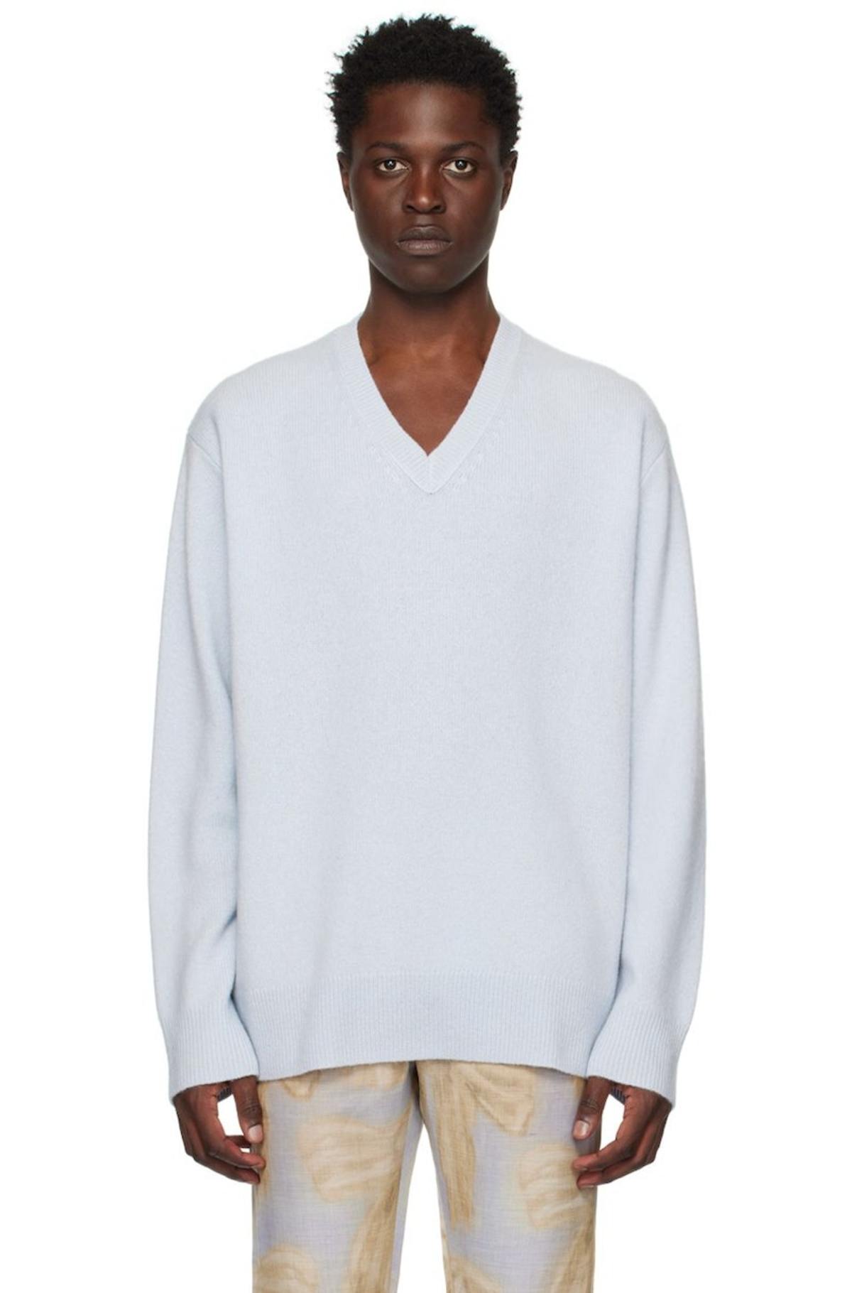 V Neck Sweater Acne Sweater Men Acne Studios V-Neck Sweater