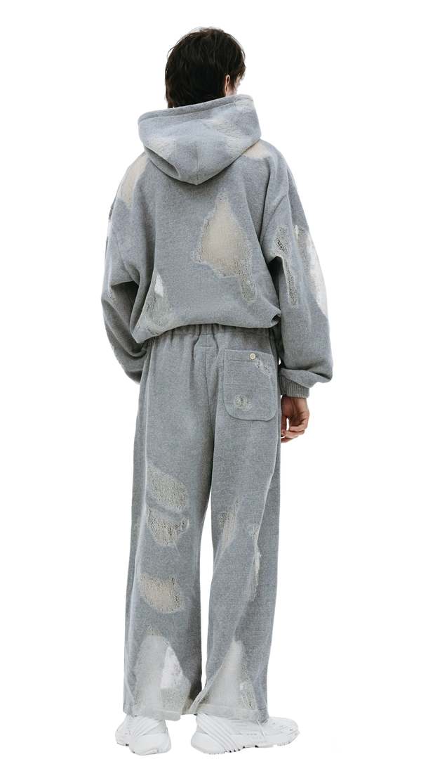 Doublet Ripped Off Hoodie - Grey | Garmentory