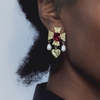 Mondo Mondo Cardinal Earrings - Ruby - Thumbnail 2