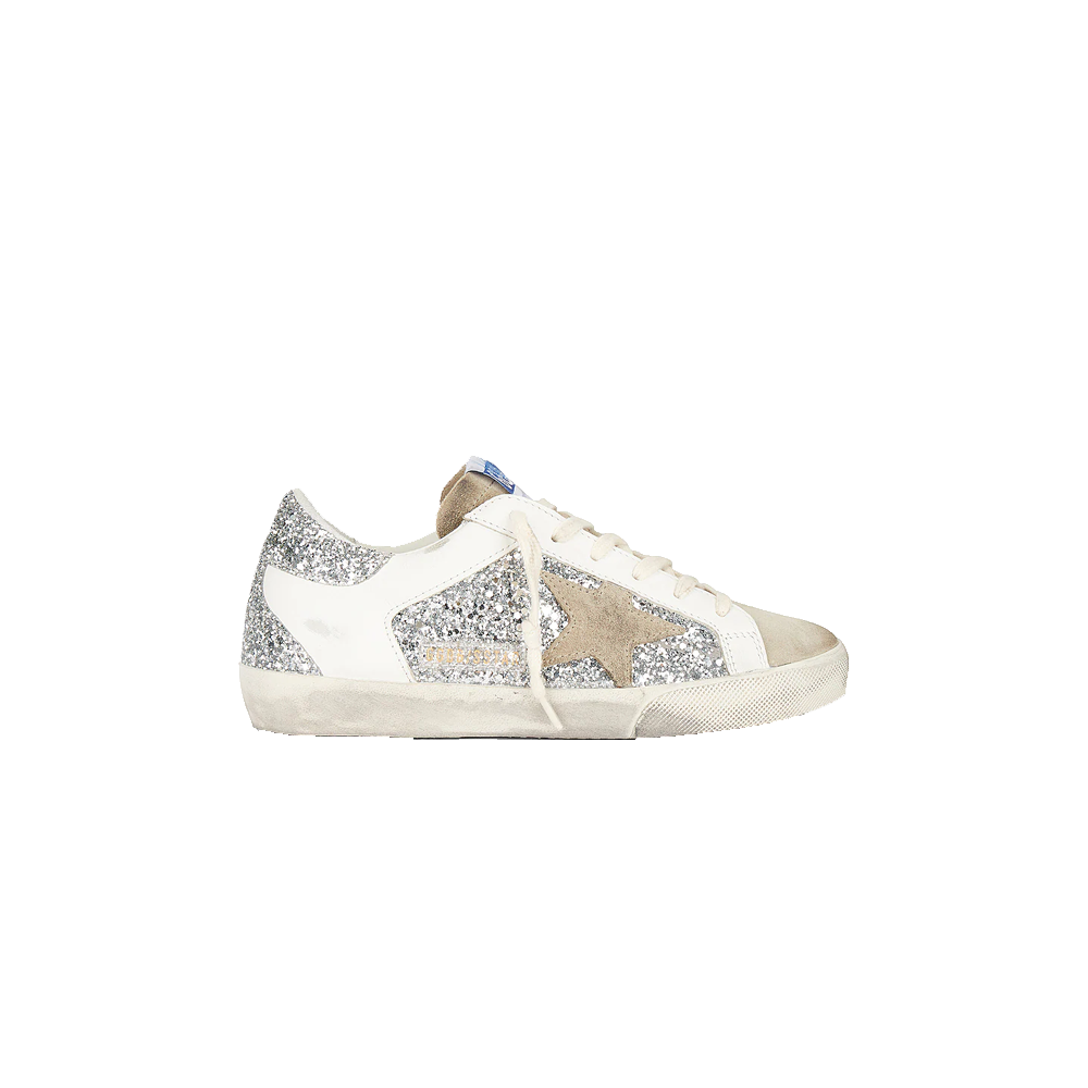Golden Goose Super-Star Glitter and Leather Upper Suede