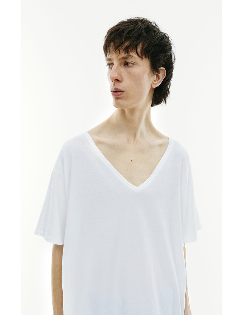 GREG LAUREN VネックTシャツ