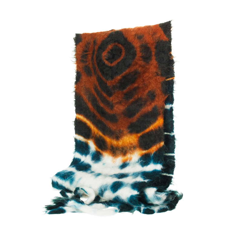 Jil Sander Tie-dye Mohair Scarf - Multicolor | Garmentory